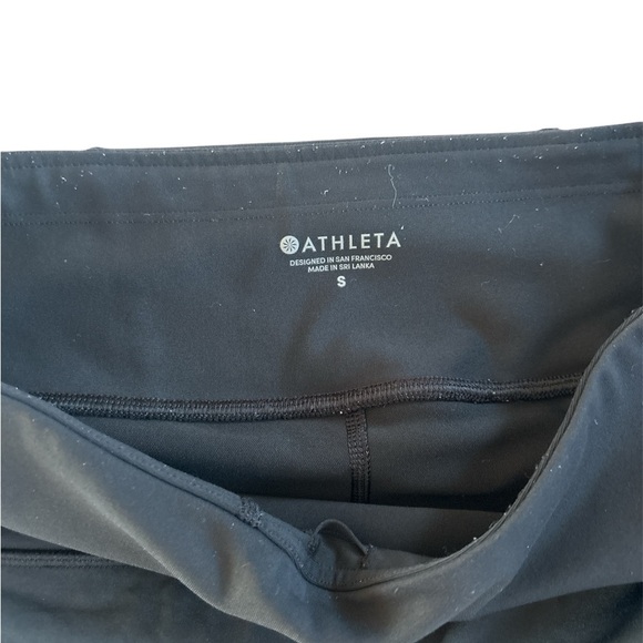 Athleta Black Skort Skirt Stealth Trucool Athletic Ruffle Tennis - Picture 4 of 4